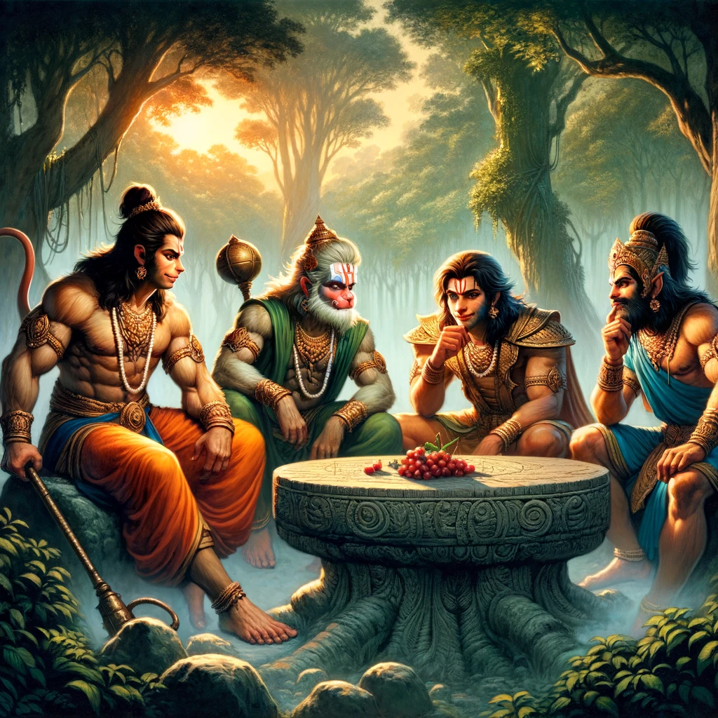 Sugriva Sends Hanuman, Nila & Angada to the South